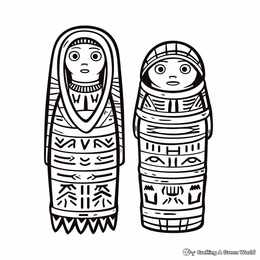 Egyptian coloring pages