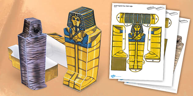 Egyptian sarcophagus template