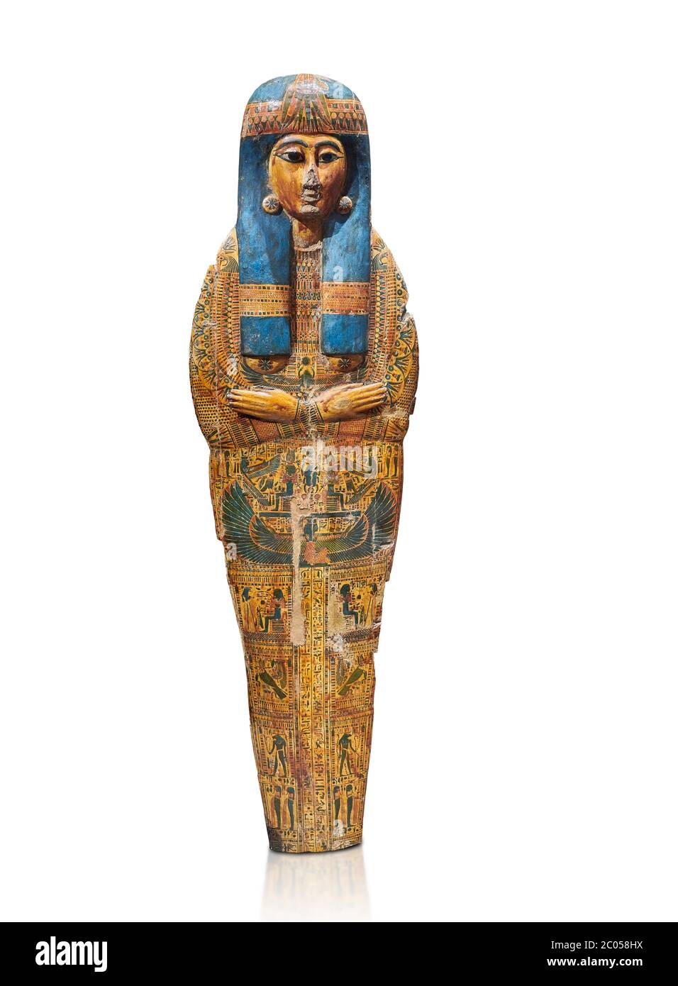 Egyptian sarcophagus cut out stock images pictures