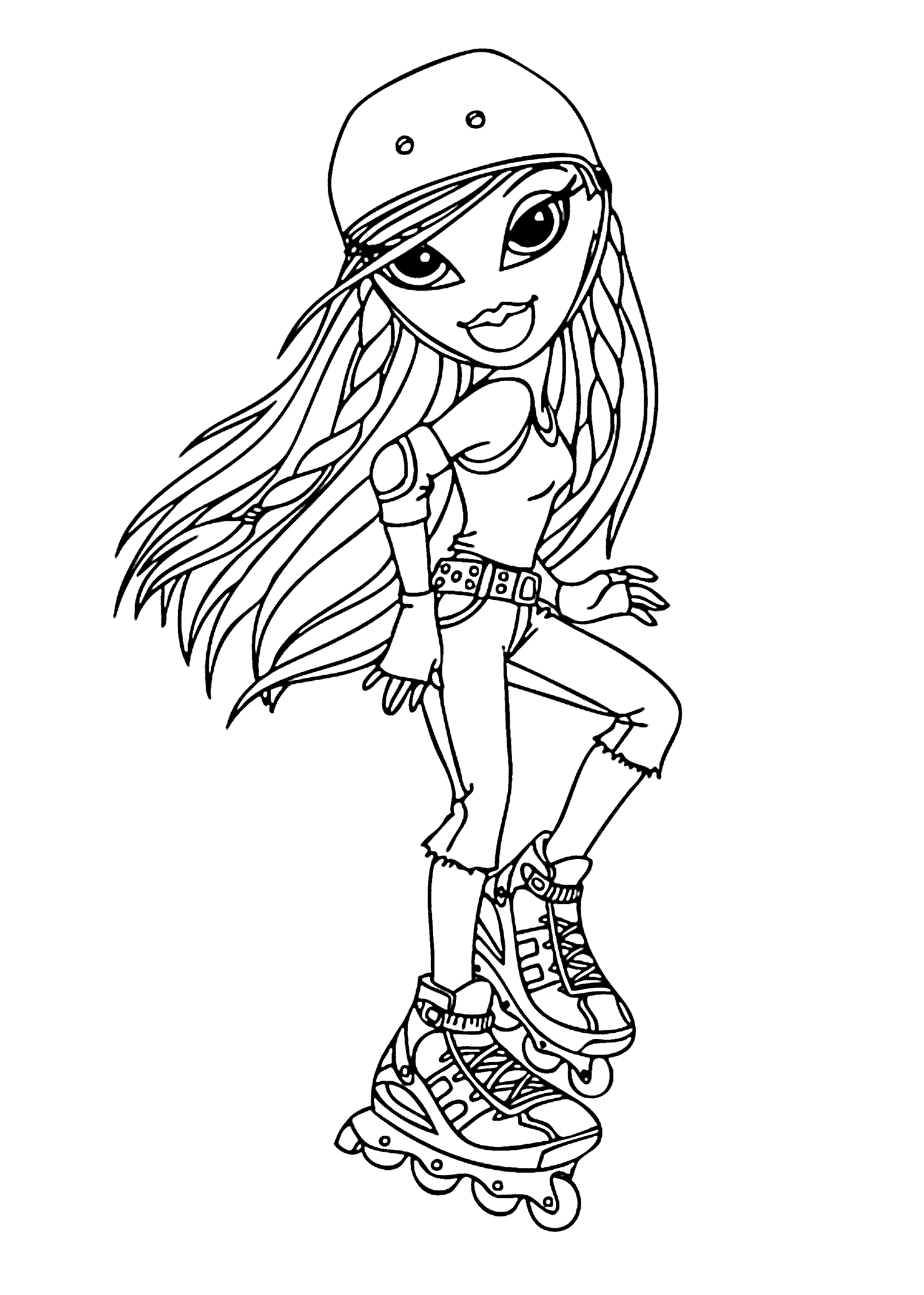 Sasha bratz coloring pages for kids printable free sports coloring pages chibi coloring pages coloring pages for girls