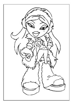 Express your style with printable bratz coloring pages collection for kids pdf
