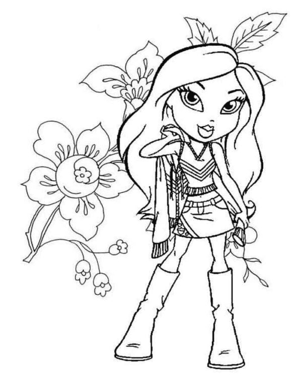 Bratz coloring pages printable for free download