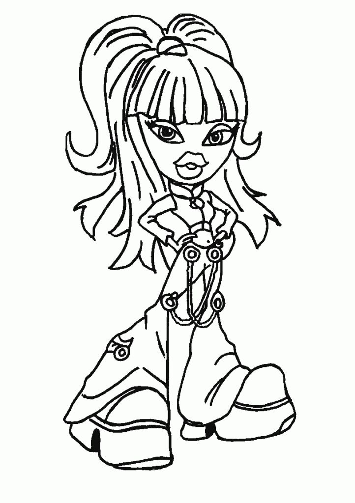 Free printable bratz coloring pages for kids coloring pages to print coloring book art coloring pages