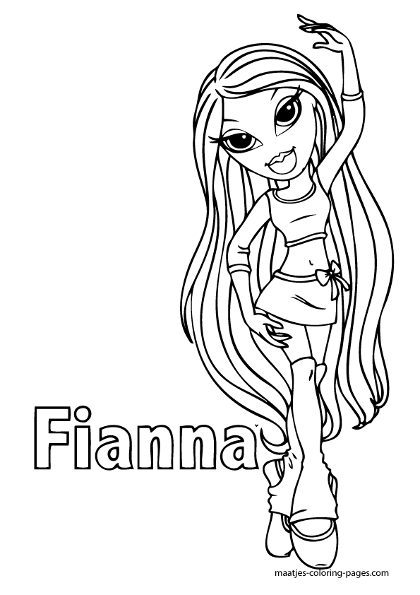 Fianna bratz coloring pages