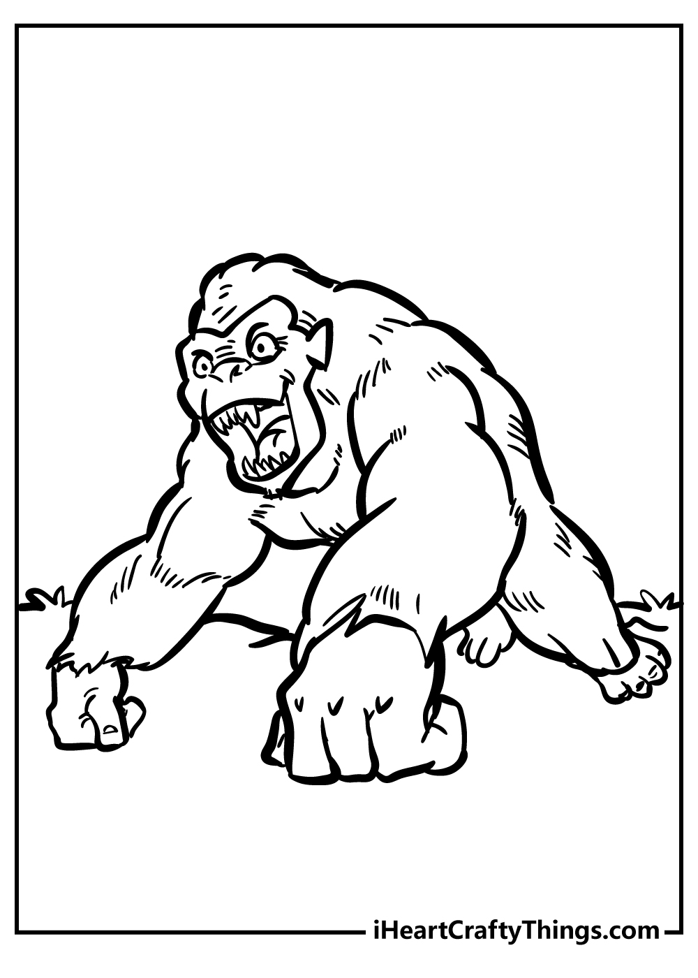 Bigfoot coloring pages free printables