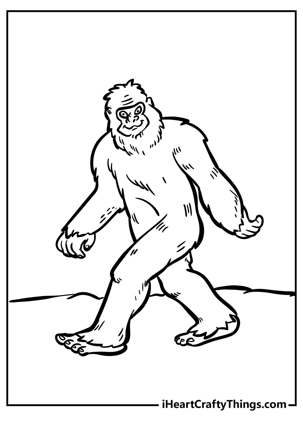 Bigfoot coloring pages bigfoot drawing bigfoot coloring pages