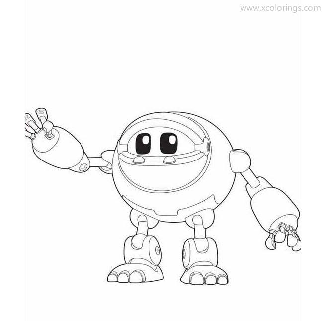 Animal mechanical character sasquatch coloring pages