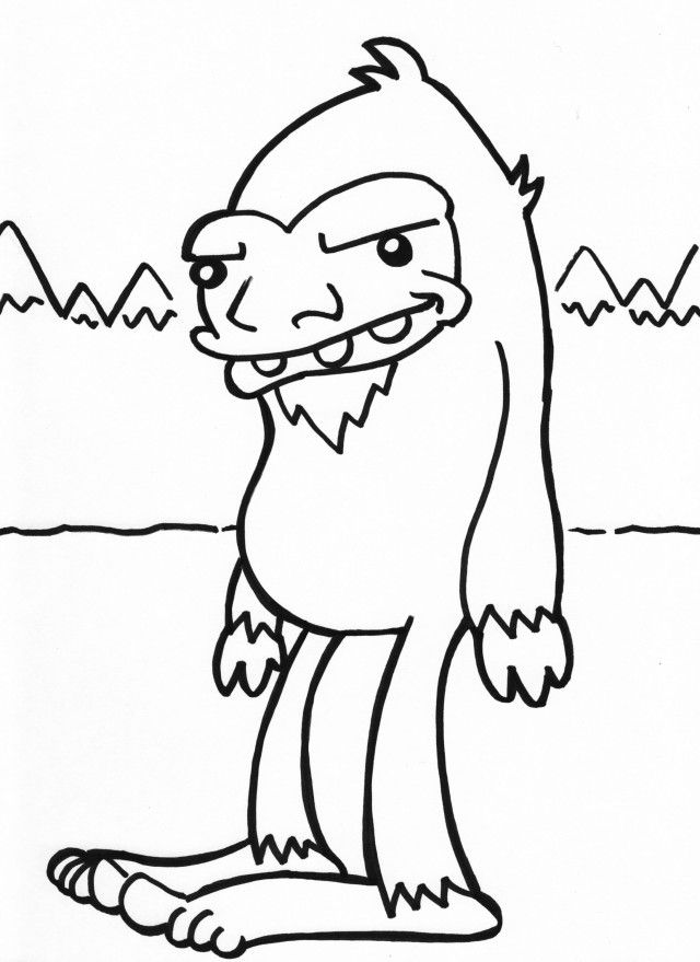 Coloring page mitchdraws bigfoot coloring pages