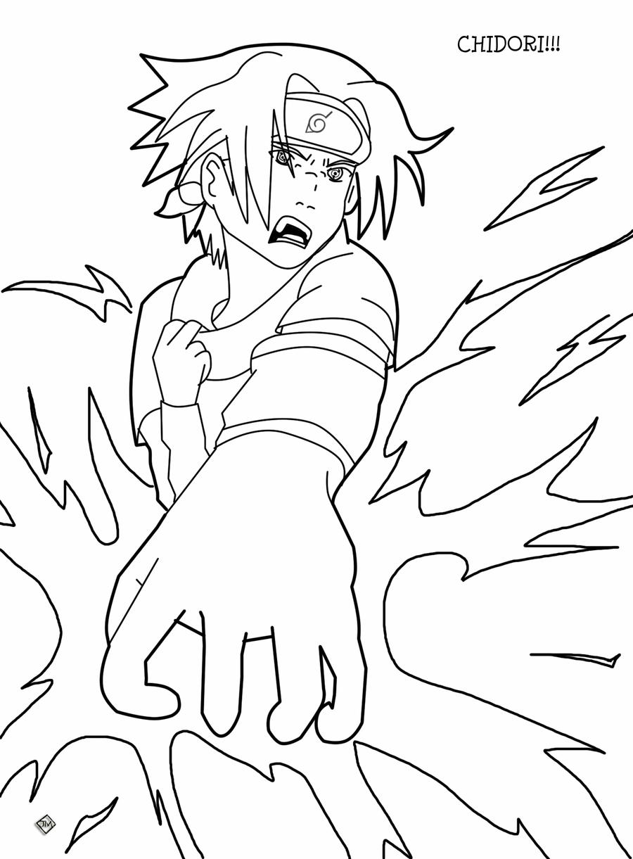Chidori outline by superjacqui on