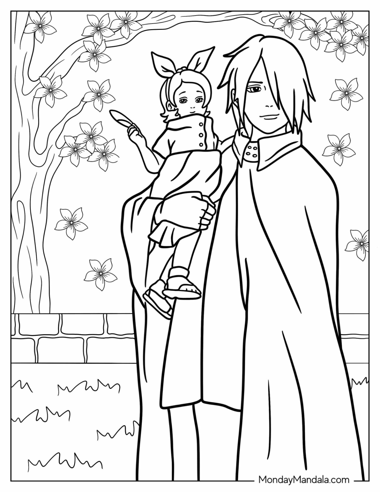 Sasuke coloring pages free pdf printables