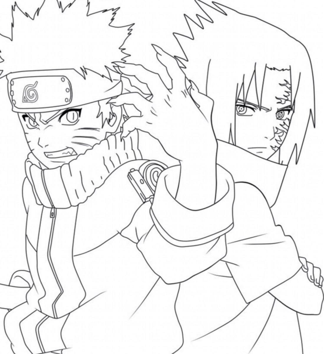 Sasuke coloring pages