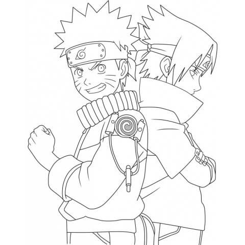 Sasuke coloring pages