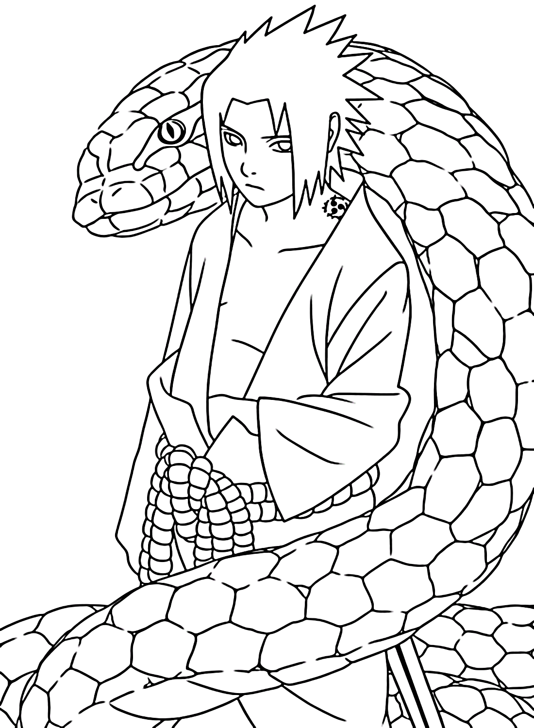 Sasuke coloring pages