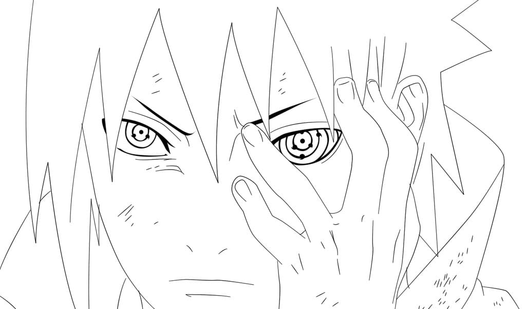 Sasuke coloring pages