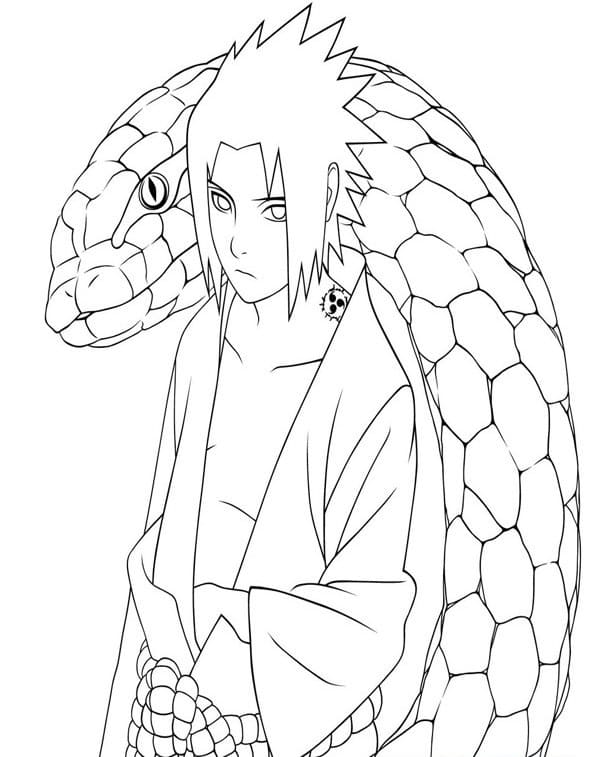 Sasuke coloring pages