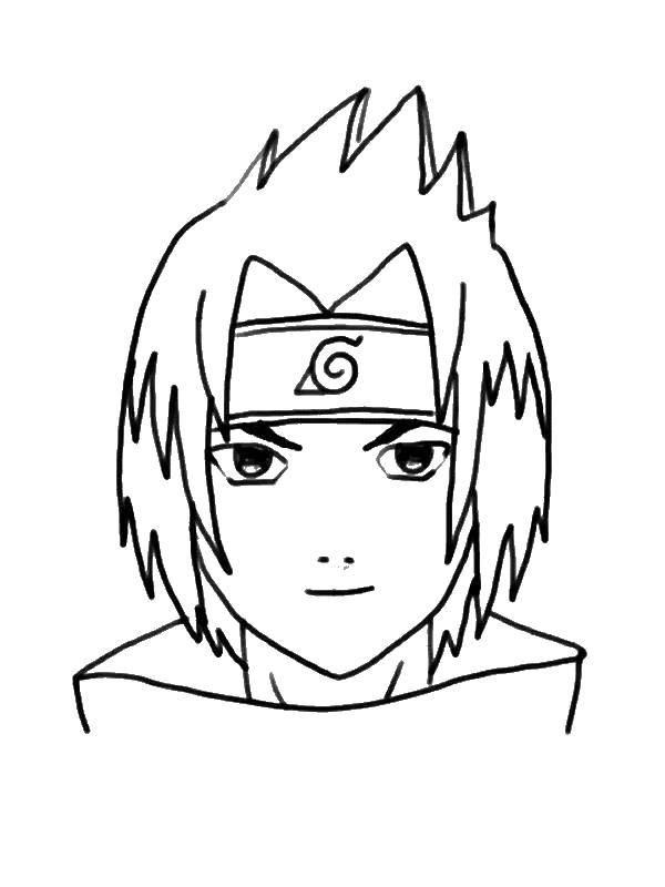 Online coloring pages coloring pagethe face of sasuke nato coloring download and print free