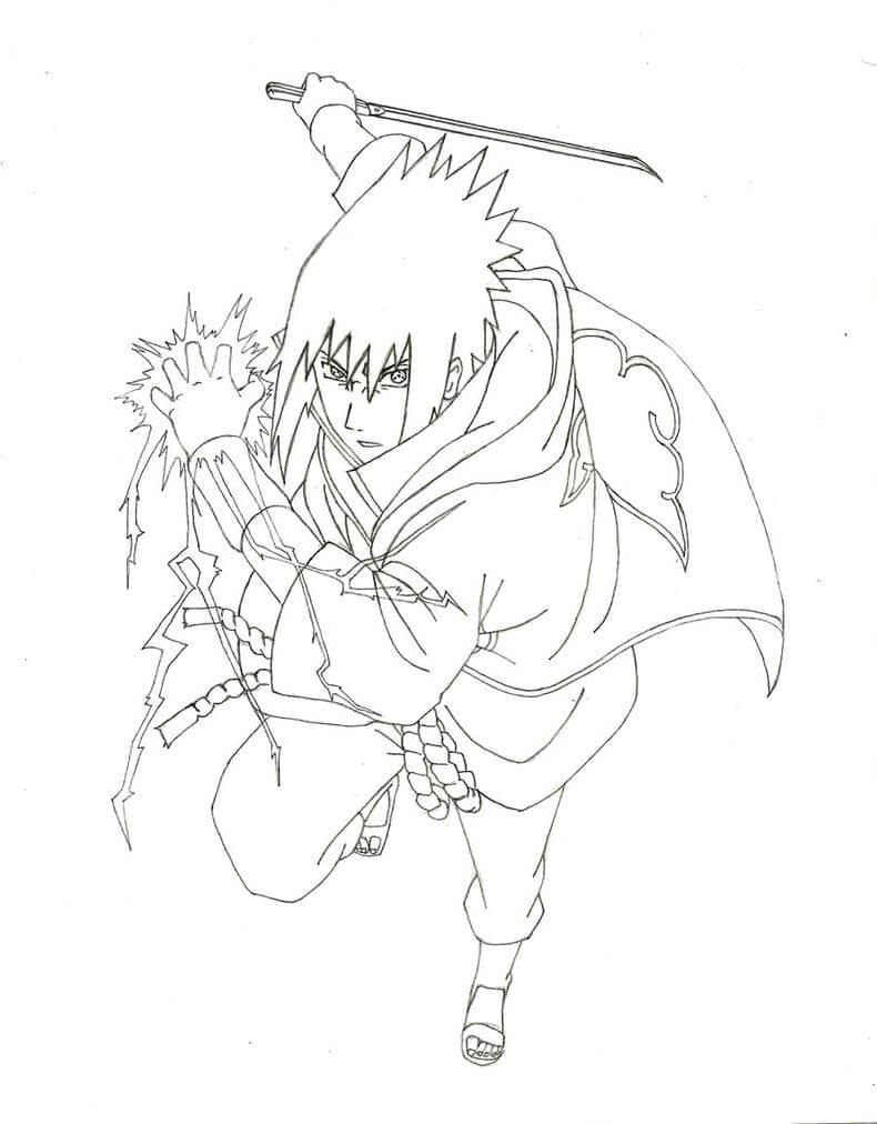 Sasuke coloring pages