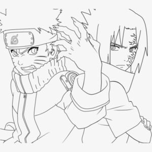 Naruto and sasuke coloring pages printable for free download