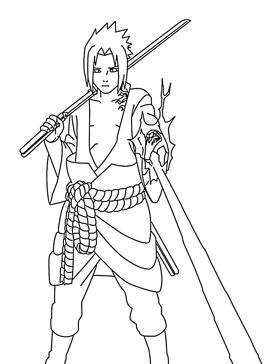 Sasuke coloring pages