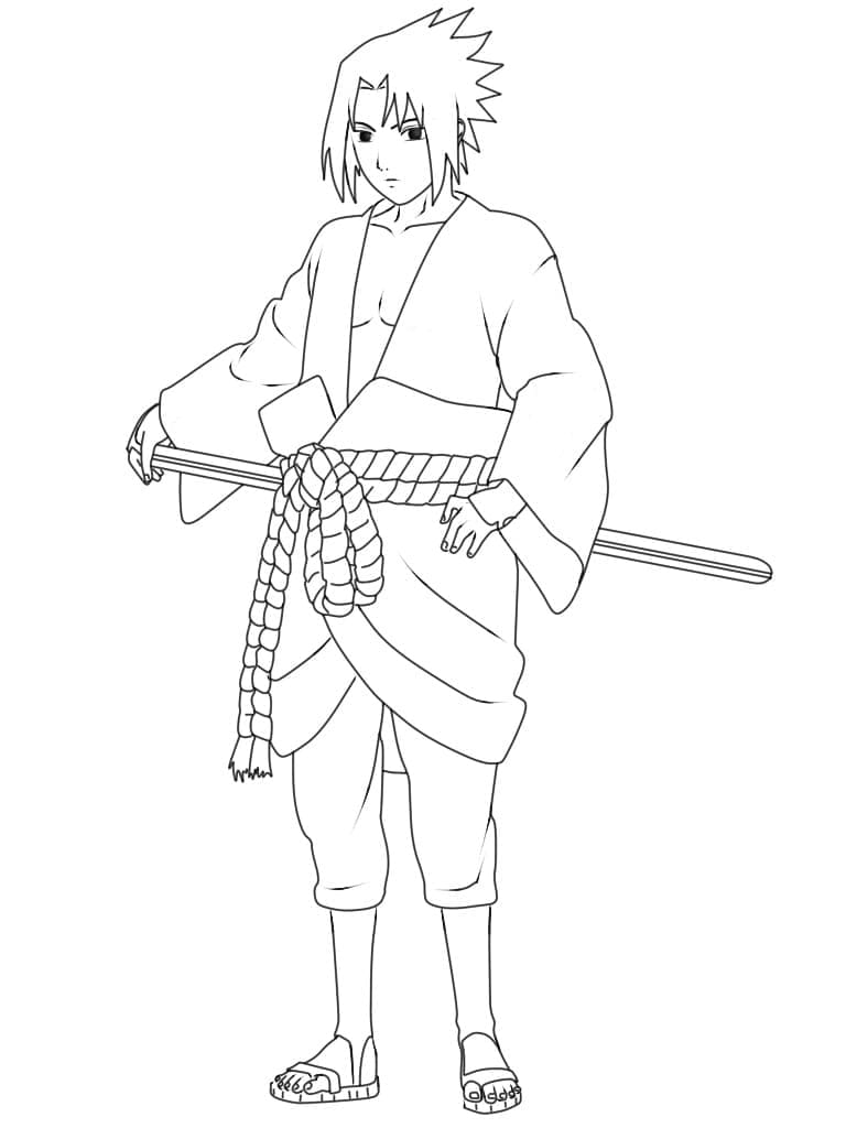 Sasuke coloring pages