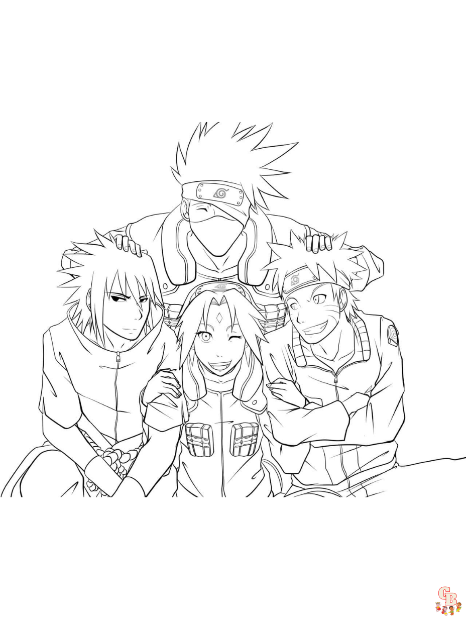 Free naruto coloring pages for kids and adults