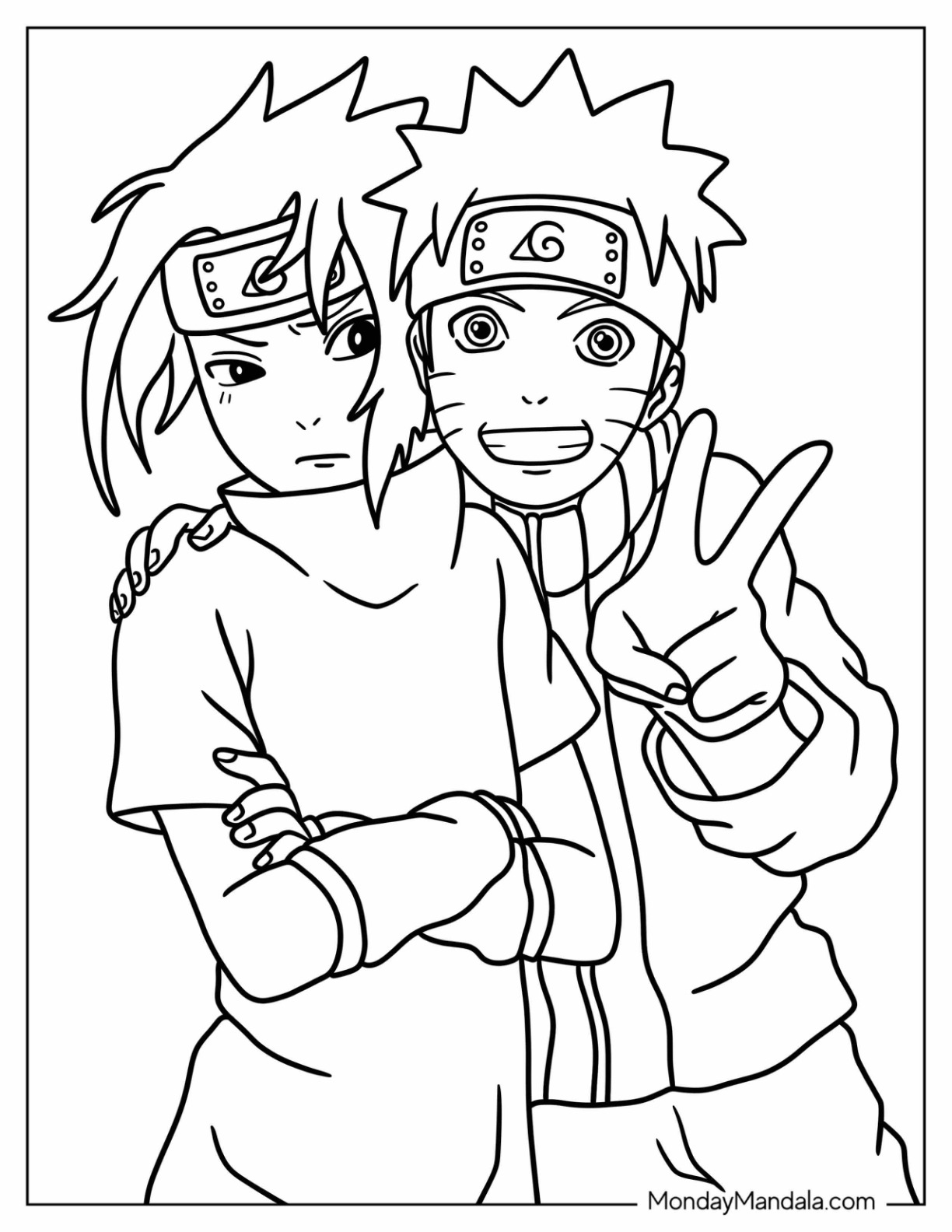 Sasuke coloring pages free pdf printables