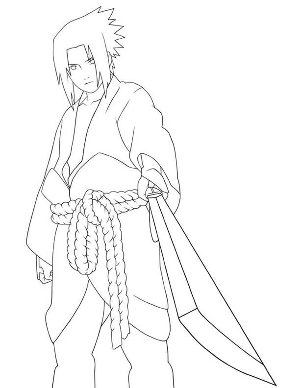 Free easy to print naruto coloring pages