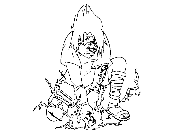 Sasuke coloring page