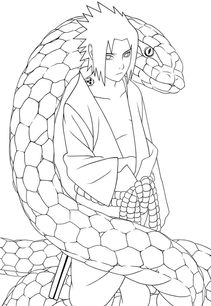 Free sasuke coloring pages pdf