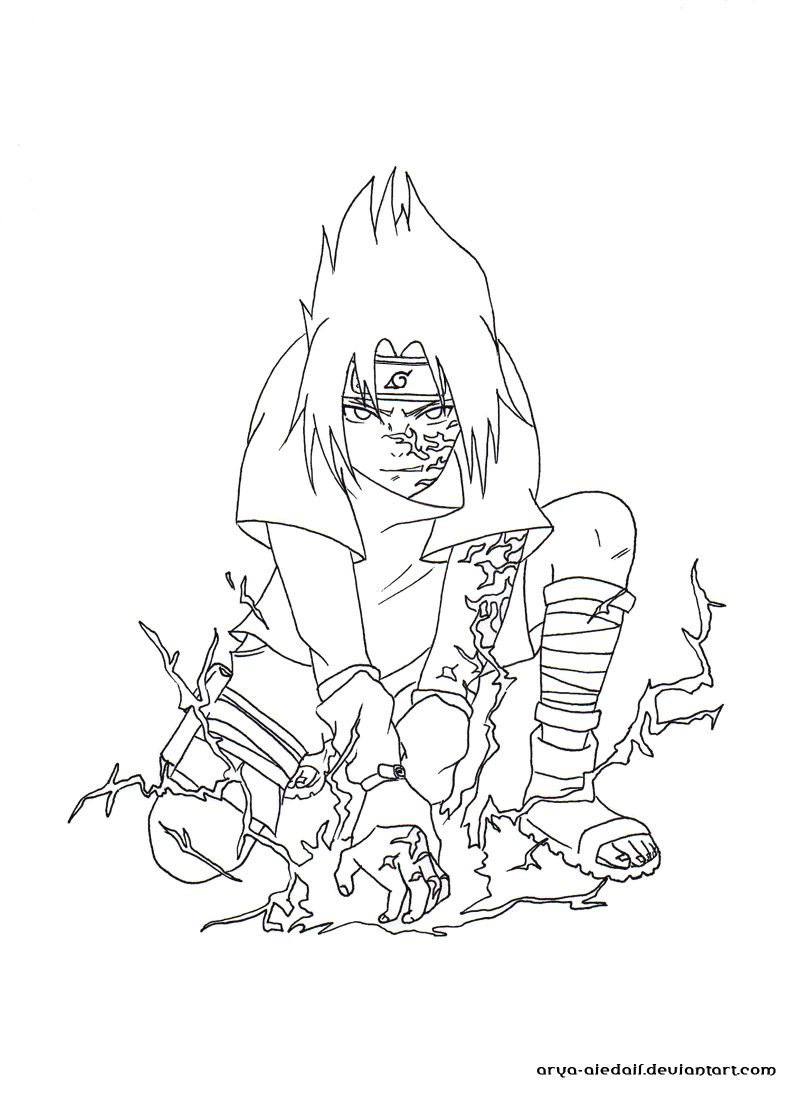 Sasuke uchiha chidori people coloring pages naruto drawings coloring pages