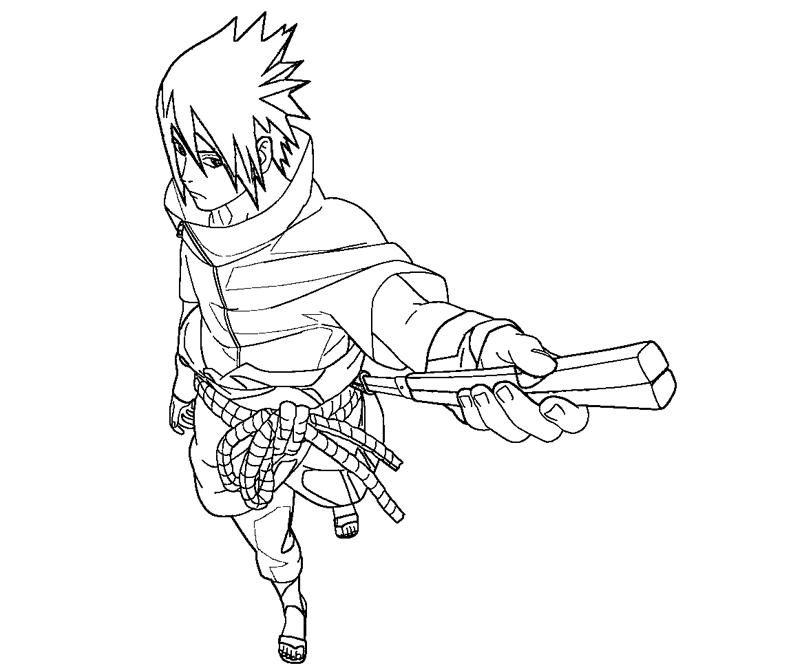 Sasuke uchiha coloring crafty teenager