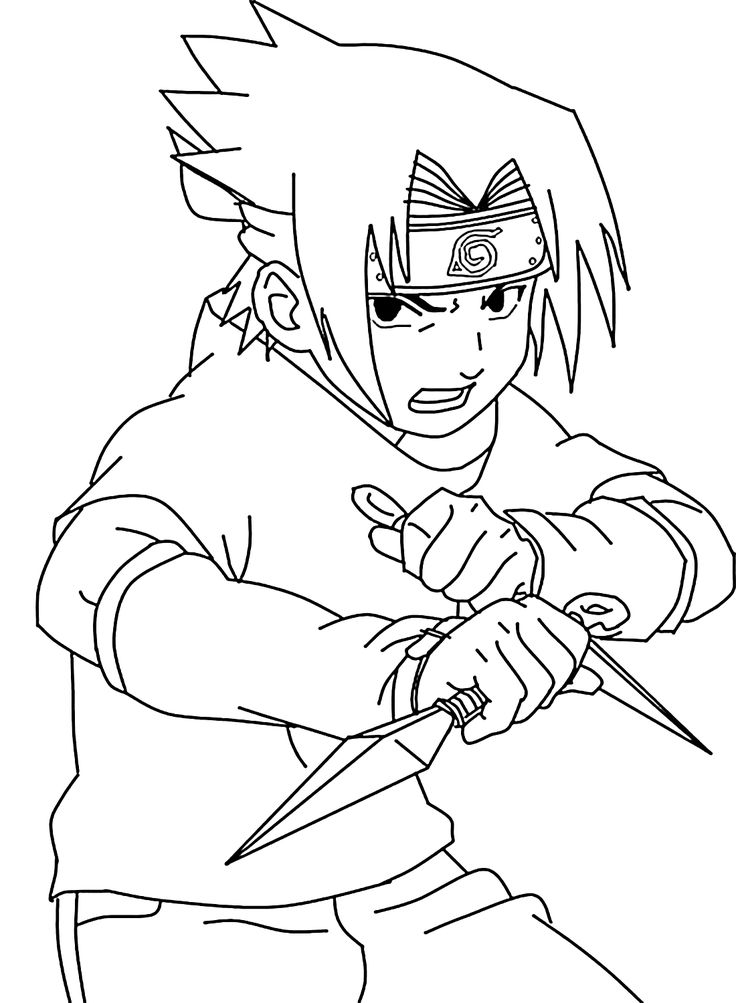 Sasuke coloring pages