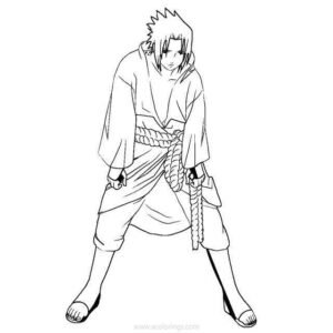 Naruto and sasuke coloring pages printable for free download