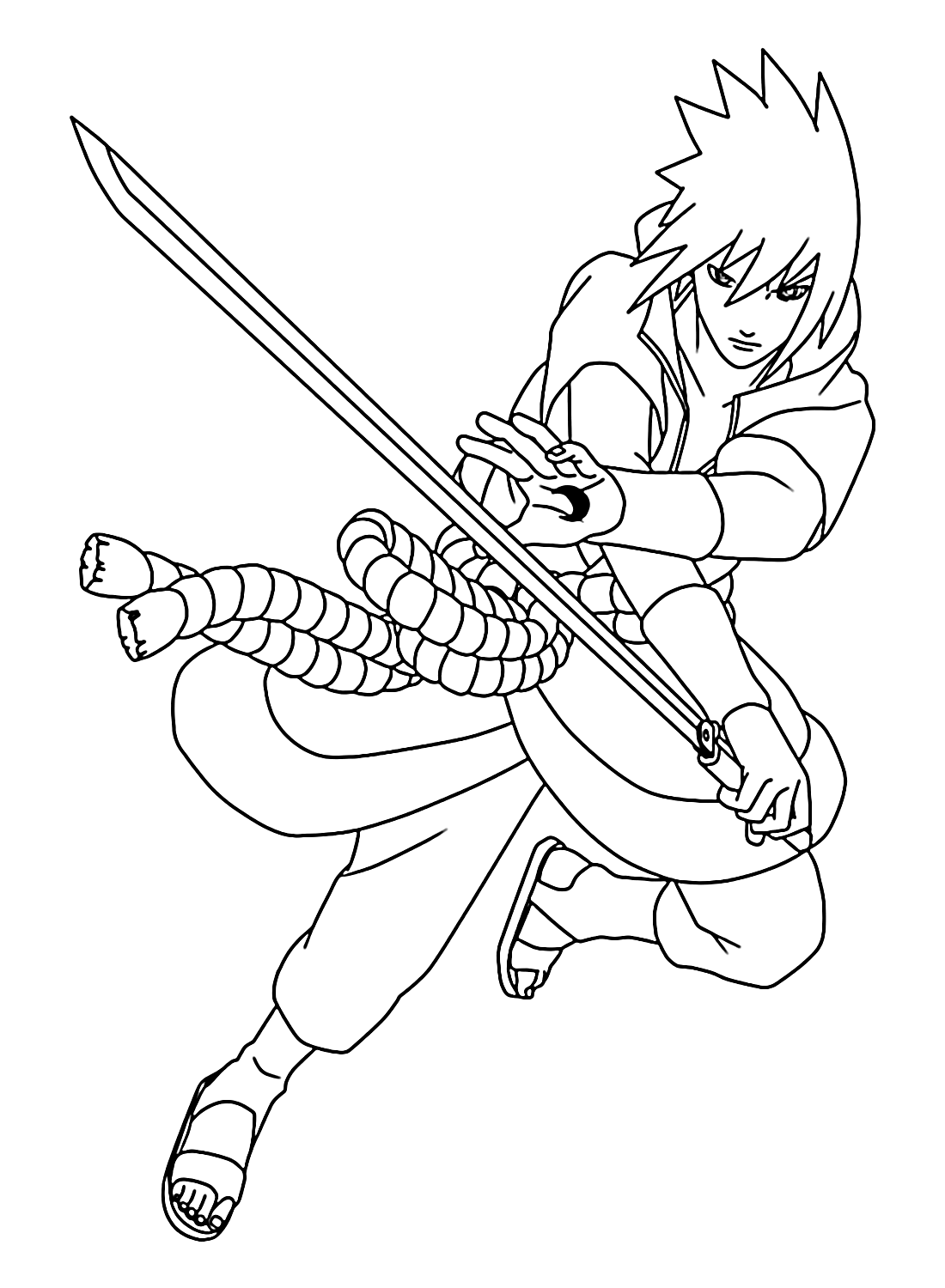 Sasuke uchiha coloring pages