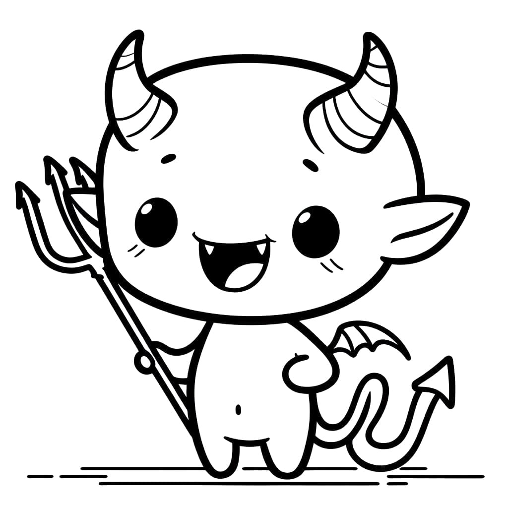 Demon coloring pages