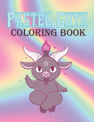 Pastel goth coloring book kawaii and spooky gothic satanic coloring pages for adults black and wight background spooky gothic coloring pages paperback penguin bookshop