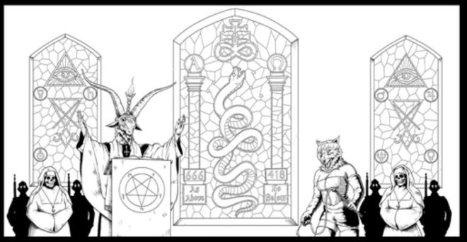 The satanic coloring book volumes now live on kickstarter â