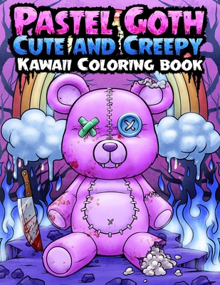 Pastel goth cute and creepy kawaii coloring book gothic satanic coloring pages for adults paperback queen anne book pany