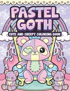 Fã pastel goth cute and creepy coloring book kawaii and spooky gothic satanic coloring pages for adults af leriza may som hãftet bog pã engelsk