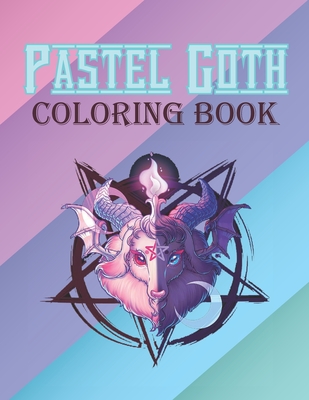 Pastel goth coloring book kawaii and spooky gothic satanic coloring pages for adults black and wight background spooky gothic coloring pages paperback books on the square