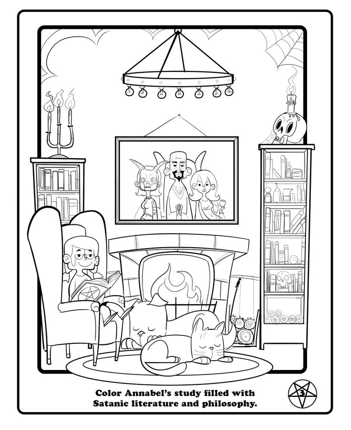 The satanic temple has a cute and cuddly new coloring book