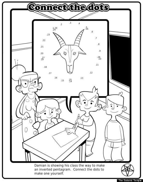 This is what a satanist coloring book looks like