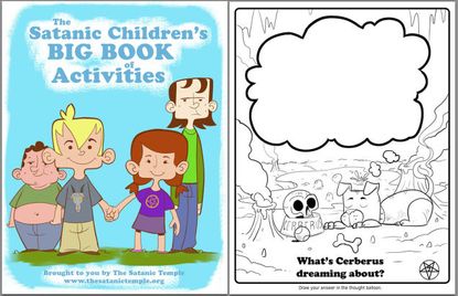 Satanists made a coloring book for schoolchildren the week