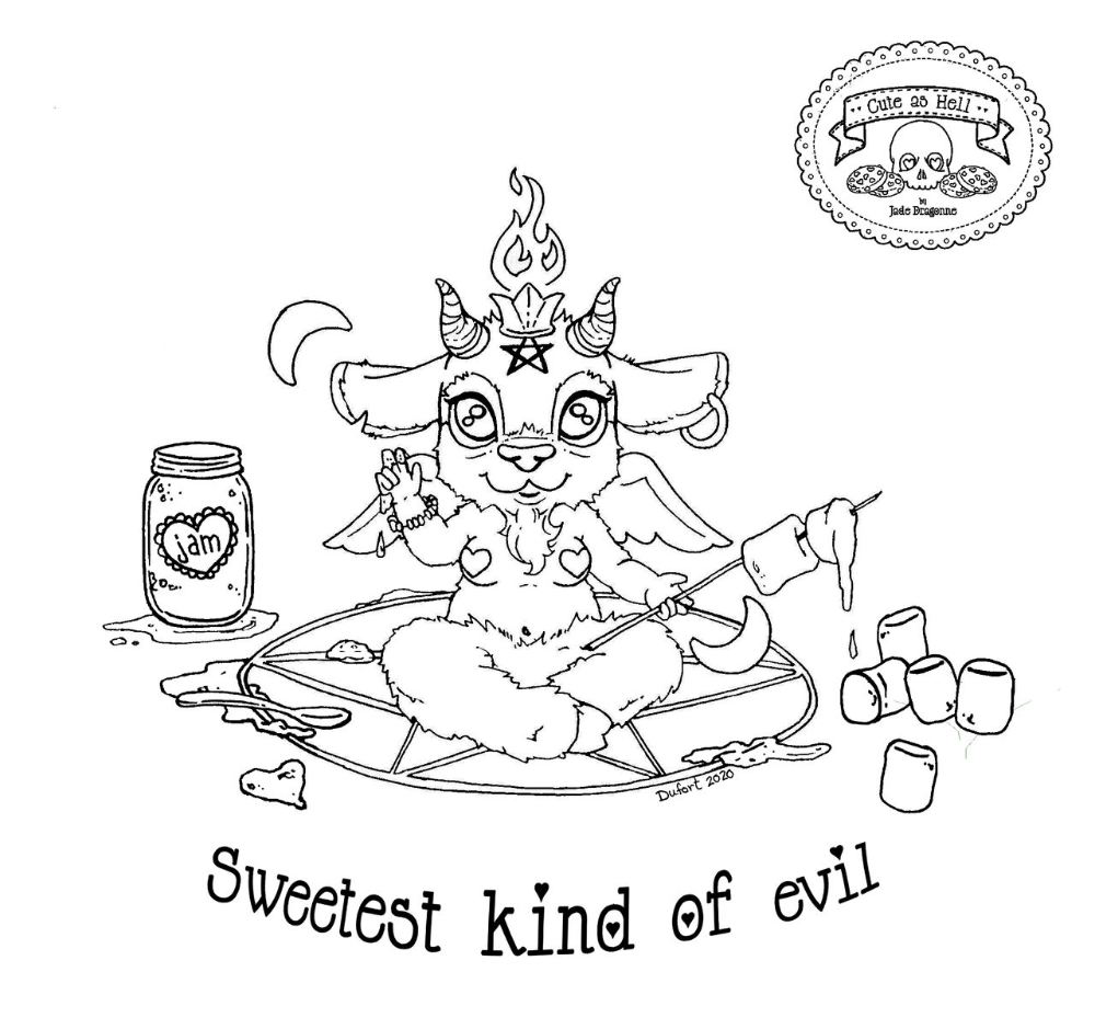 Baby baphomet by jadedragonne on deviantart cool coloring pages coloring books free coloring pages