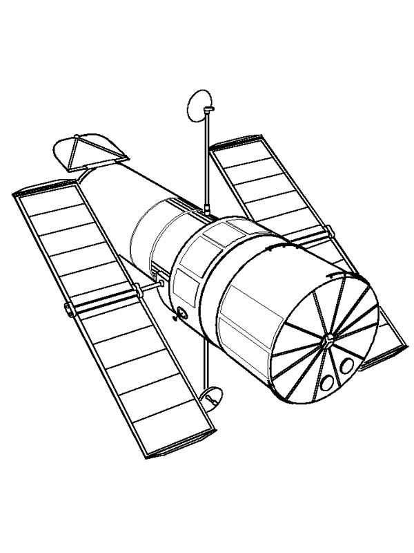 Spaceship satellite coloring page coloring pages satellites color