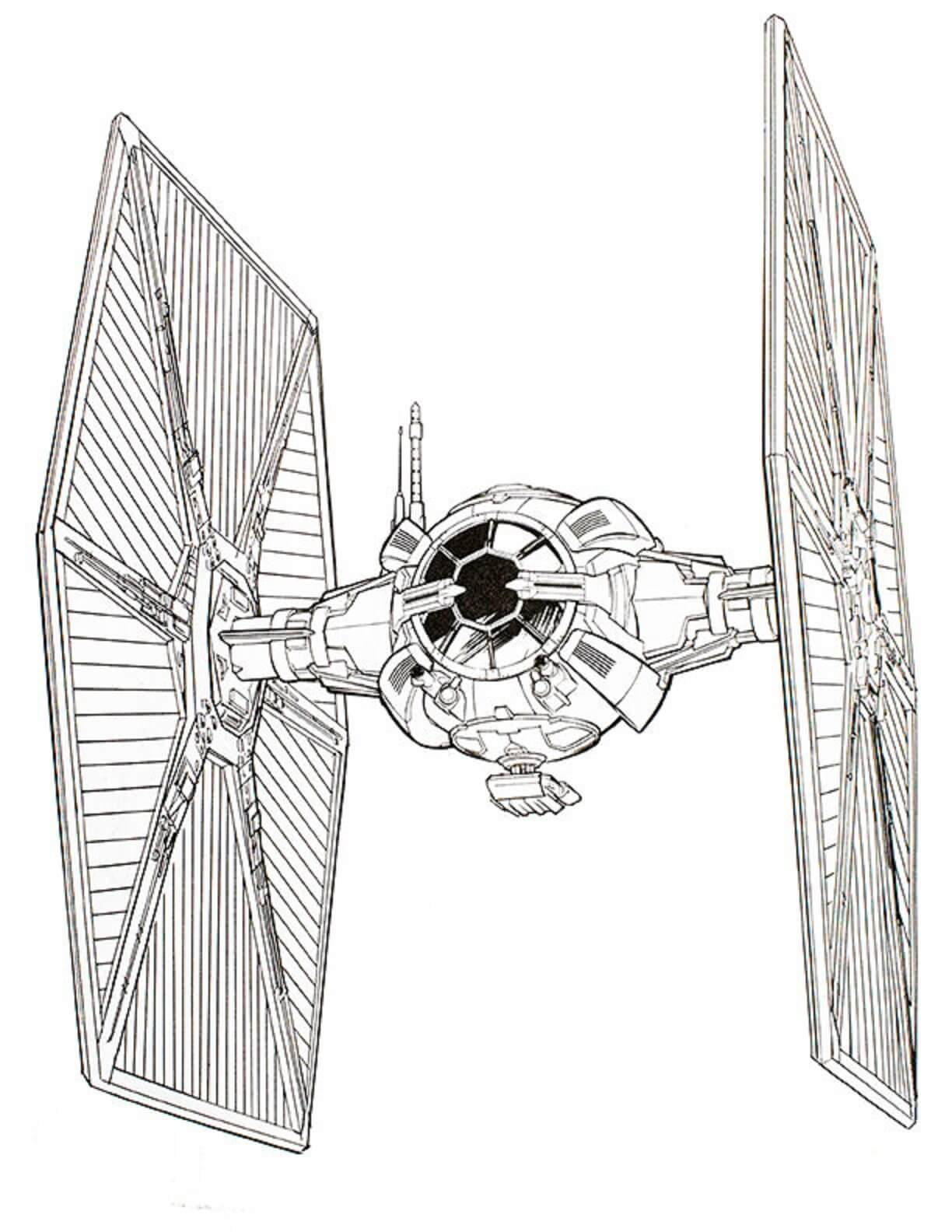 Satellite in star war coloring page