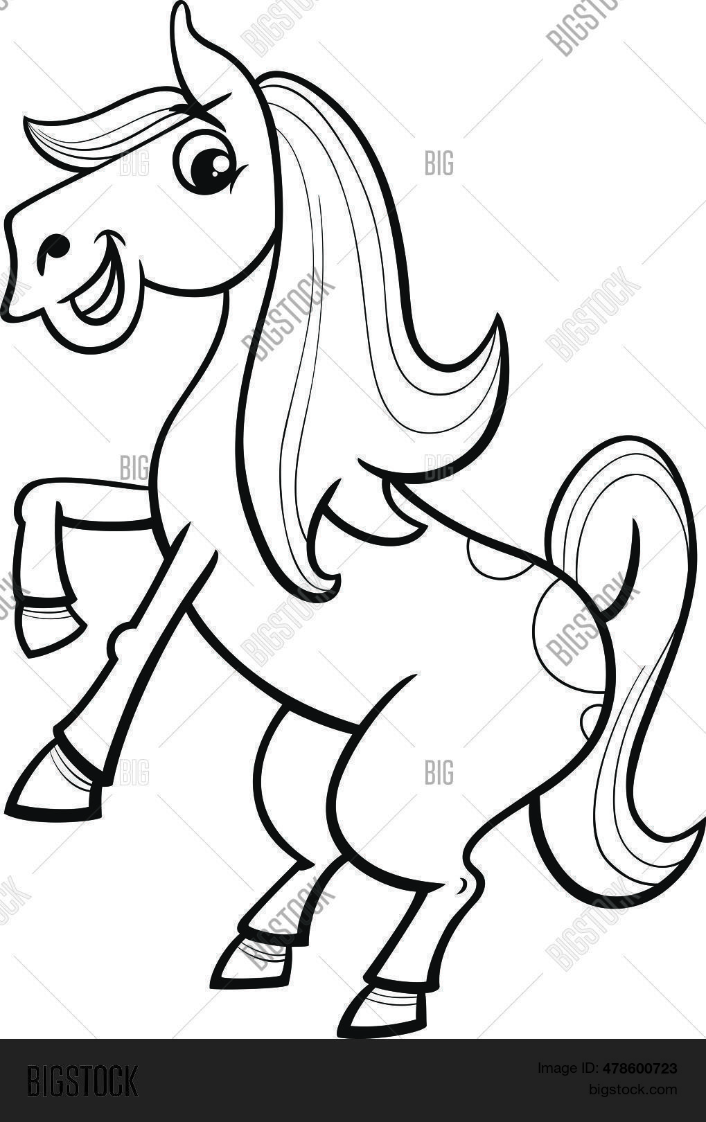 Black white cartoon vector photo free trial bigstock