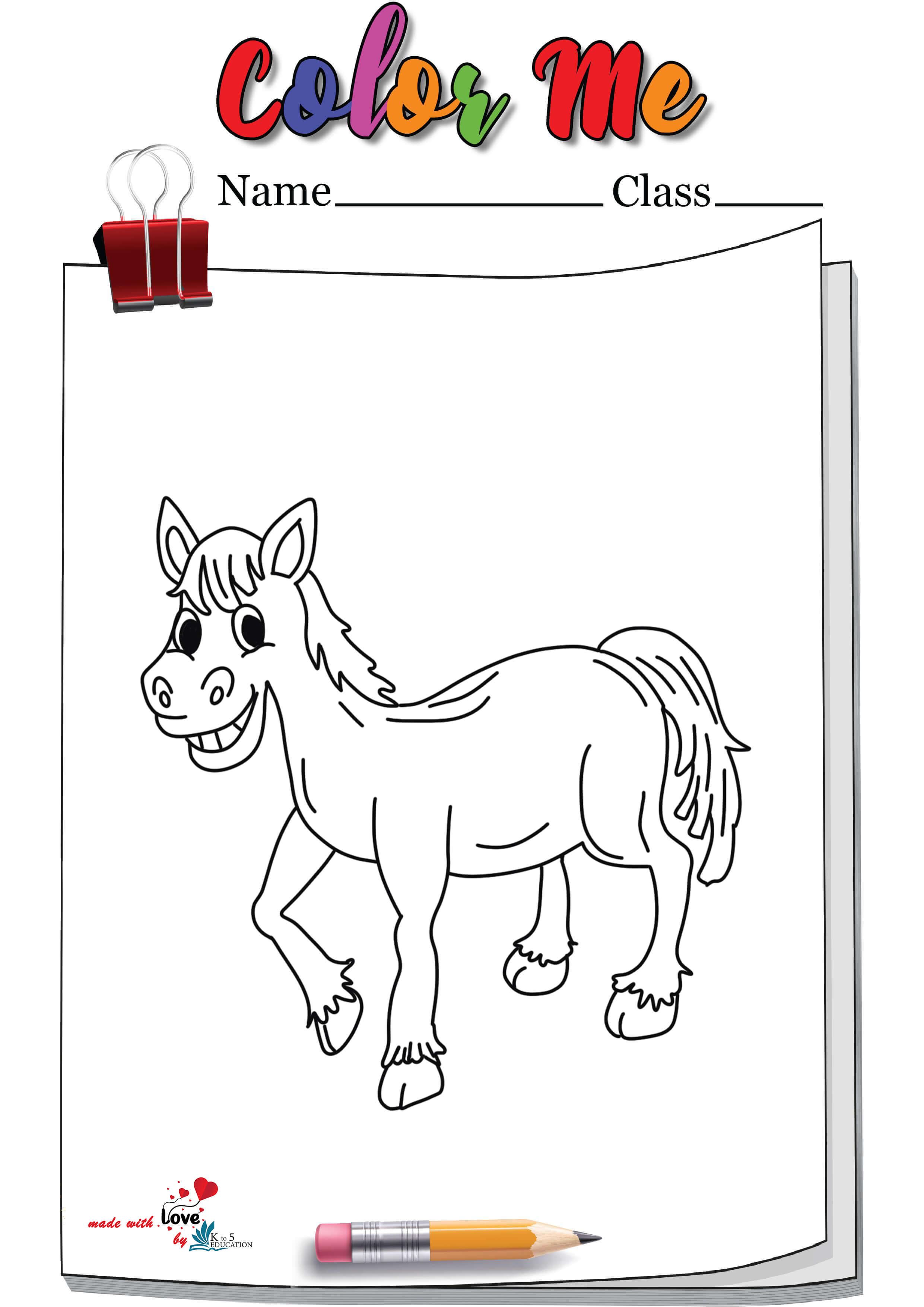 Funny horse colorg page free download horse colorg pages colorg pages deer colorg pages