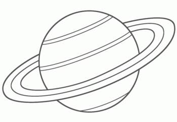 Saturn coloring page by cole bohrer tpt