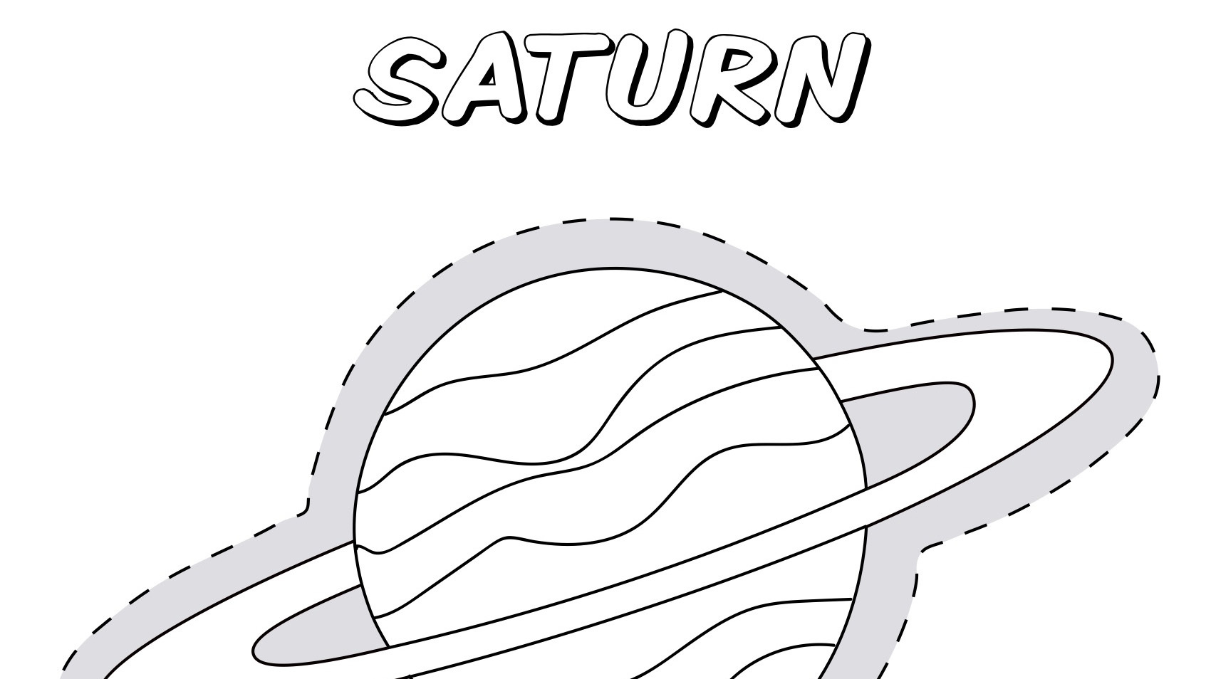 Planet saturn coloring page kids coloringâ kids for parents